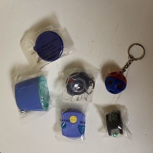 Lot of 6 Collectible Tupperware Keychains